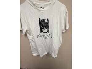White Batman Graphic T-Shirt Size Large